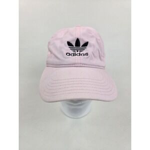 Adidas Originals Women Relaxed Strapback Hat Pink Logo‎ Cap Adjustable
